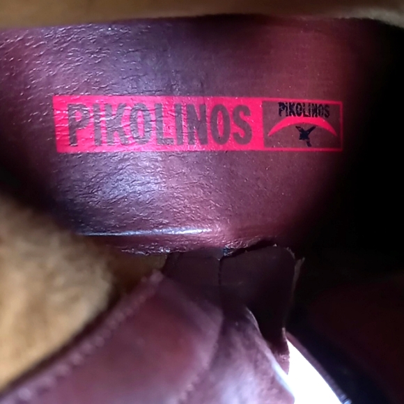 Pikolino Leather 1/2 Calf Boots w/Moccasin Toe Stitching -Spain -Brown-37/6.5 - Picture 9 of 16